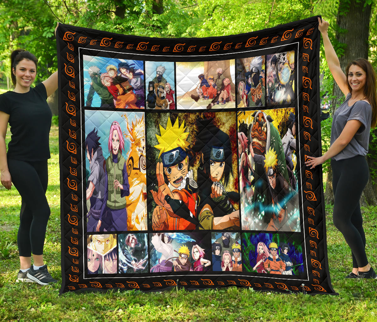 team 7 naruto premium quilt blanket anime home decor custom for fans yvryf