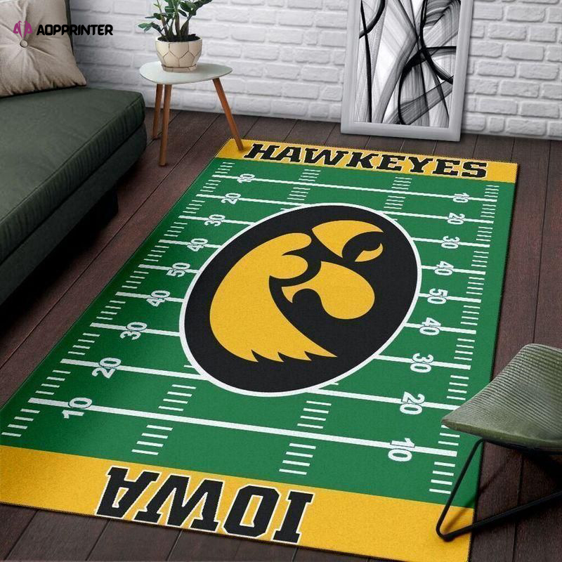 team iowa hawkeyes rug living room floor decor fan gifts 3