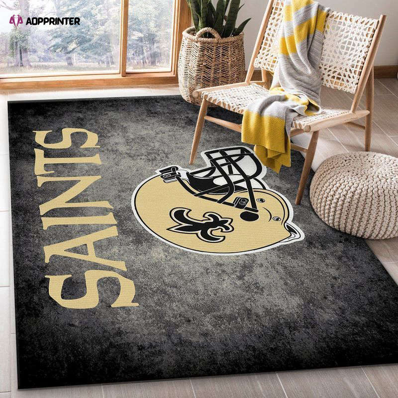 team new orleans saints rug living room floor decor fan gifts 3