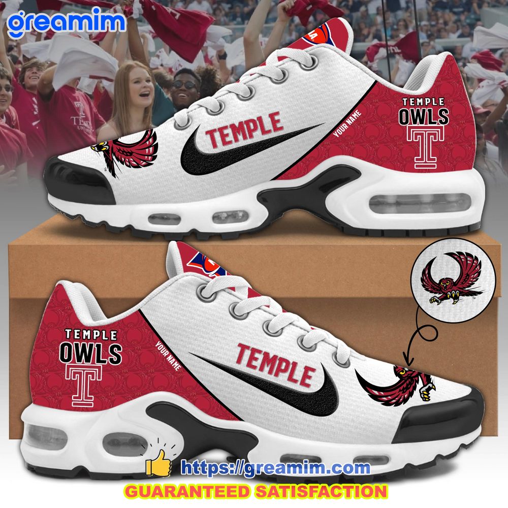 temple owls custom nike air max plus shoes 1 Hd0F5