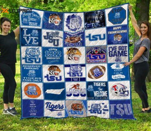 tennessee state tigers quilt blanket 2c 500x435 1