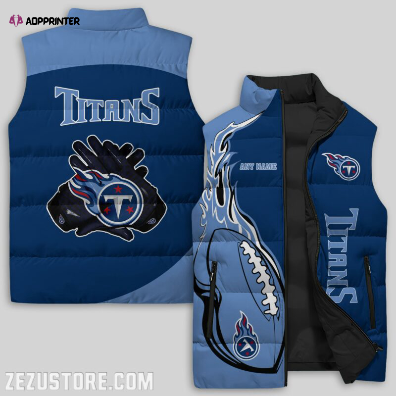 tennessee titans nfl sleeveless puffer jacket custom for fans gifts 6