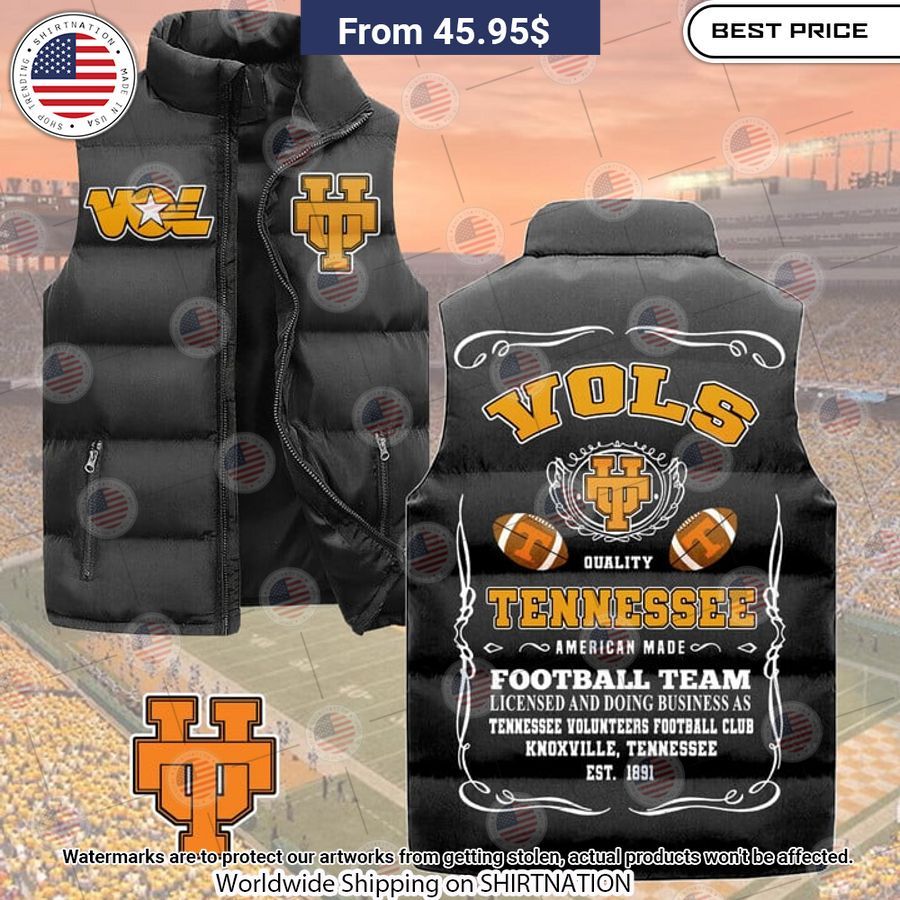 tennessee volunteers sleeveless down jacket 1 958