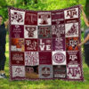 texas a m aggies 2 quilt blanket for fans home decor gift