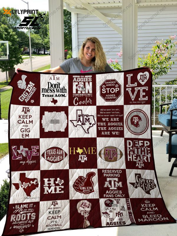 texas a m aggies quilt blanket 2c