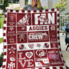 texas a m aggies quilt blanket for fans home decor gift 3b