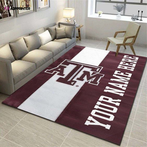 texas a m aggies rug living room floor decor fan gifts 3