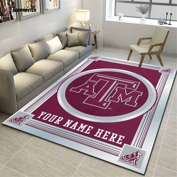 texas a m aggies rug living room floor decor fan gifts 9