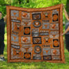 texas longhorns 3d customized quilt blanket