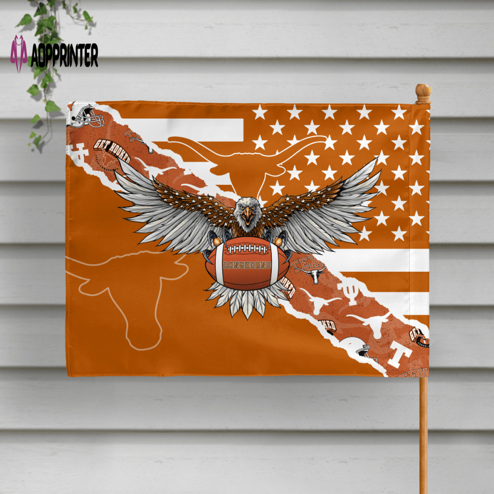 texas longhorns american landscape house flag 5