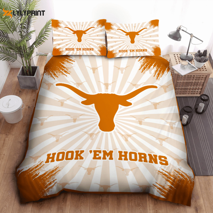 texas longhorns duvet cover bedding set bd861