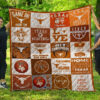 texas longhorns football 3d customized quilt blanket