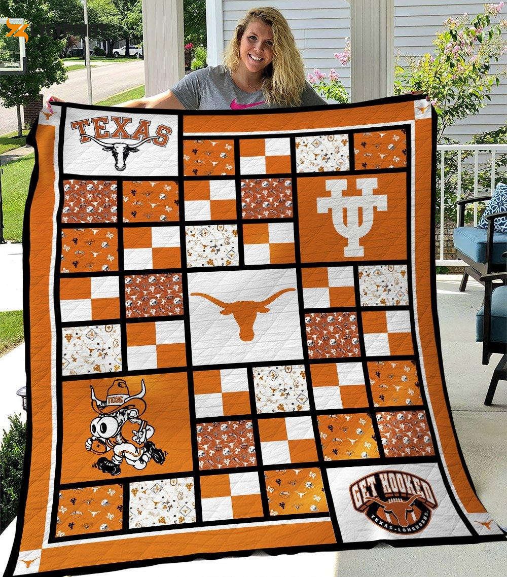 texas longhorns personalized customized 3d full printing quilt home decor 2024 gifts