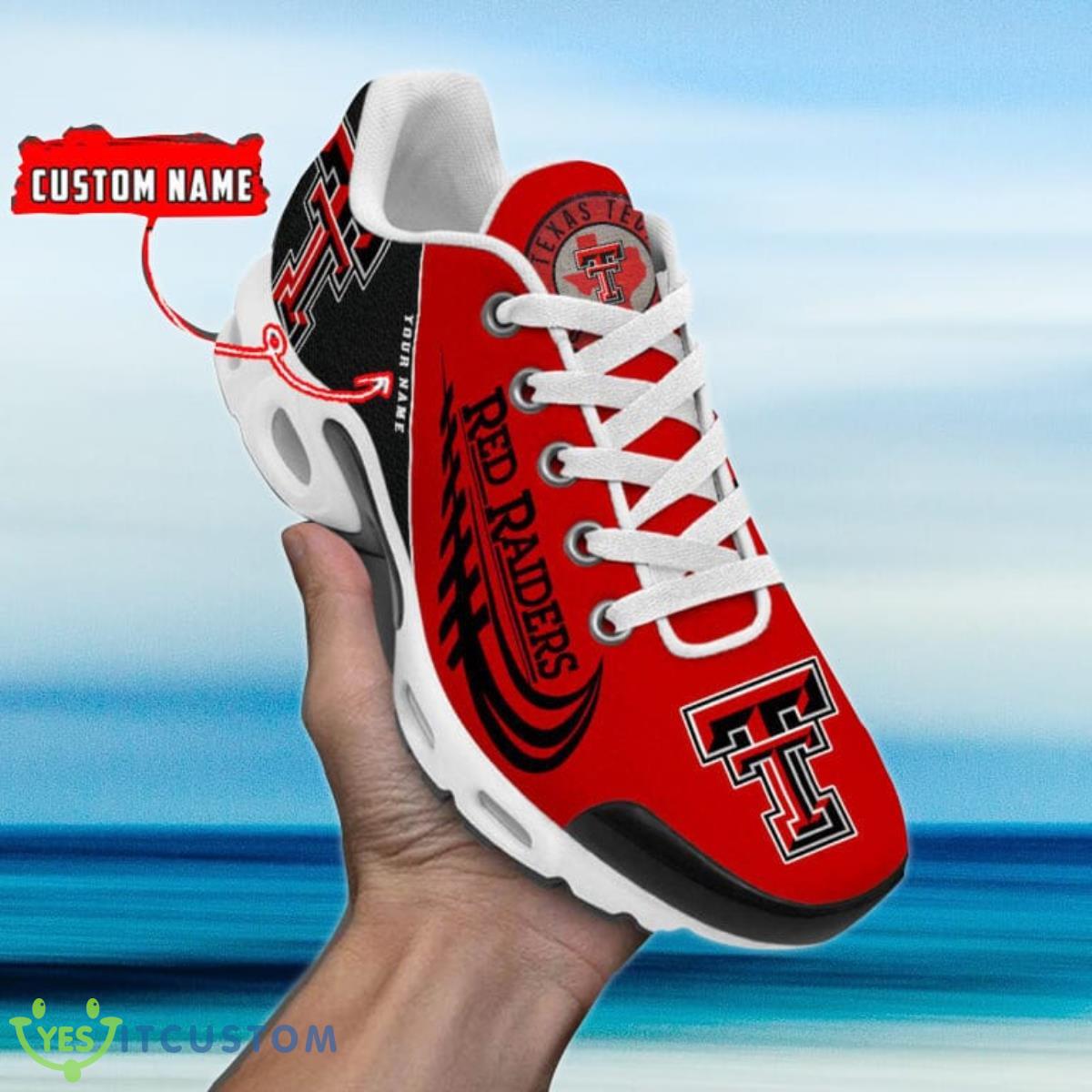 texas tech red raiders custom name air cushion sports shoes for fans