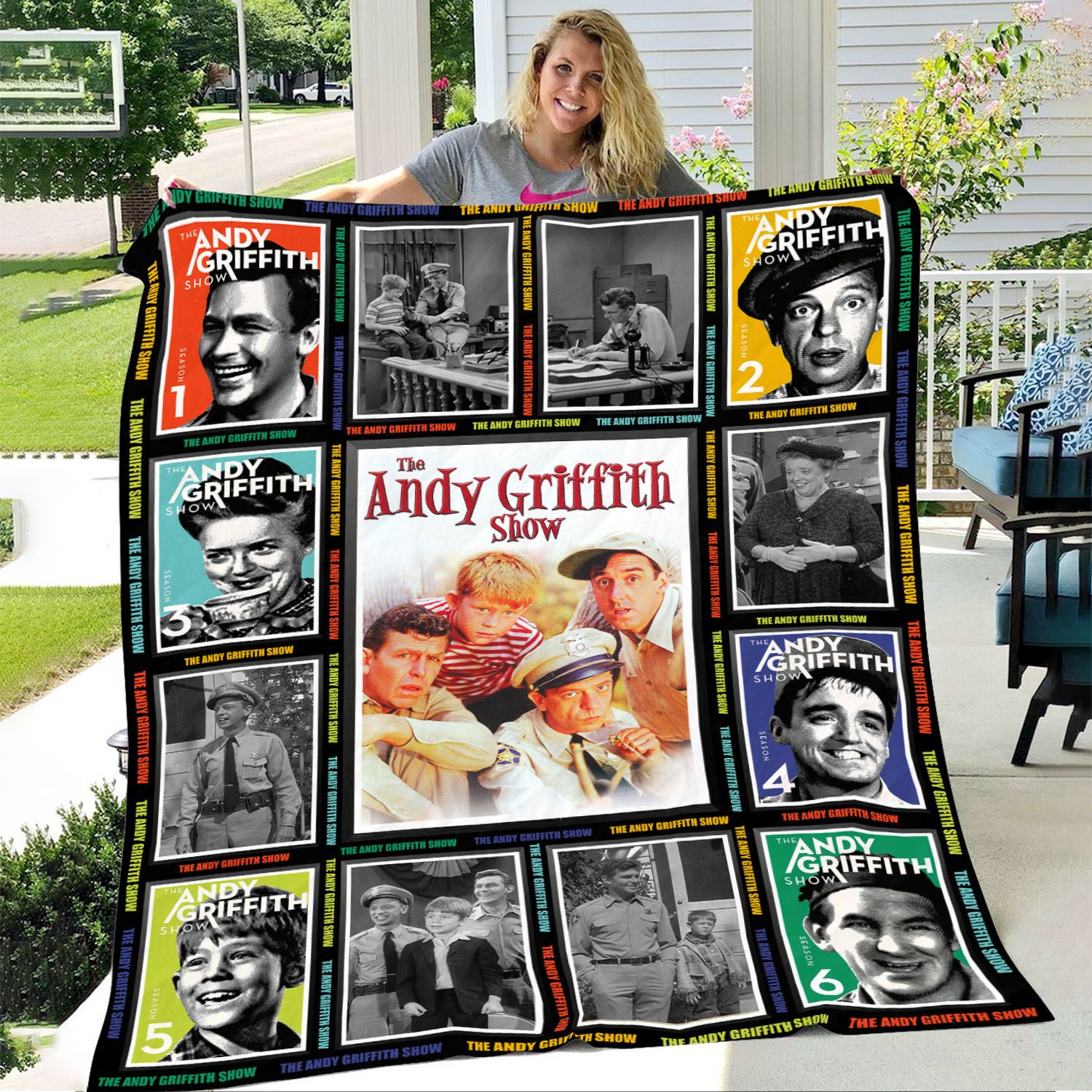 the andy griffith show throw blanket us7js