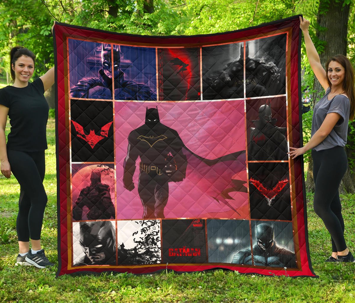 the bat man dark knight premium quilt blanket movie home decor custom for fans iemfy