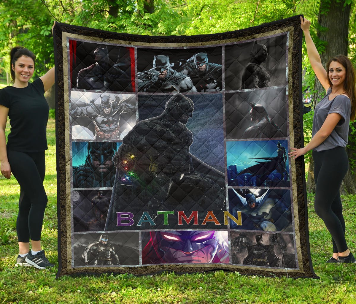 the bat man premium quilt blanket movie home decor custom for fans 7ie1r