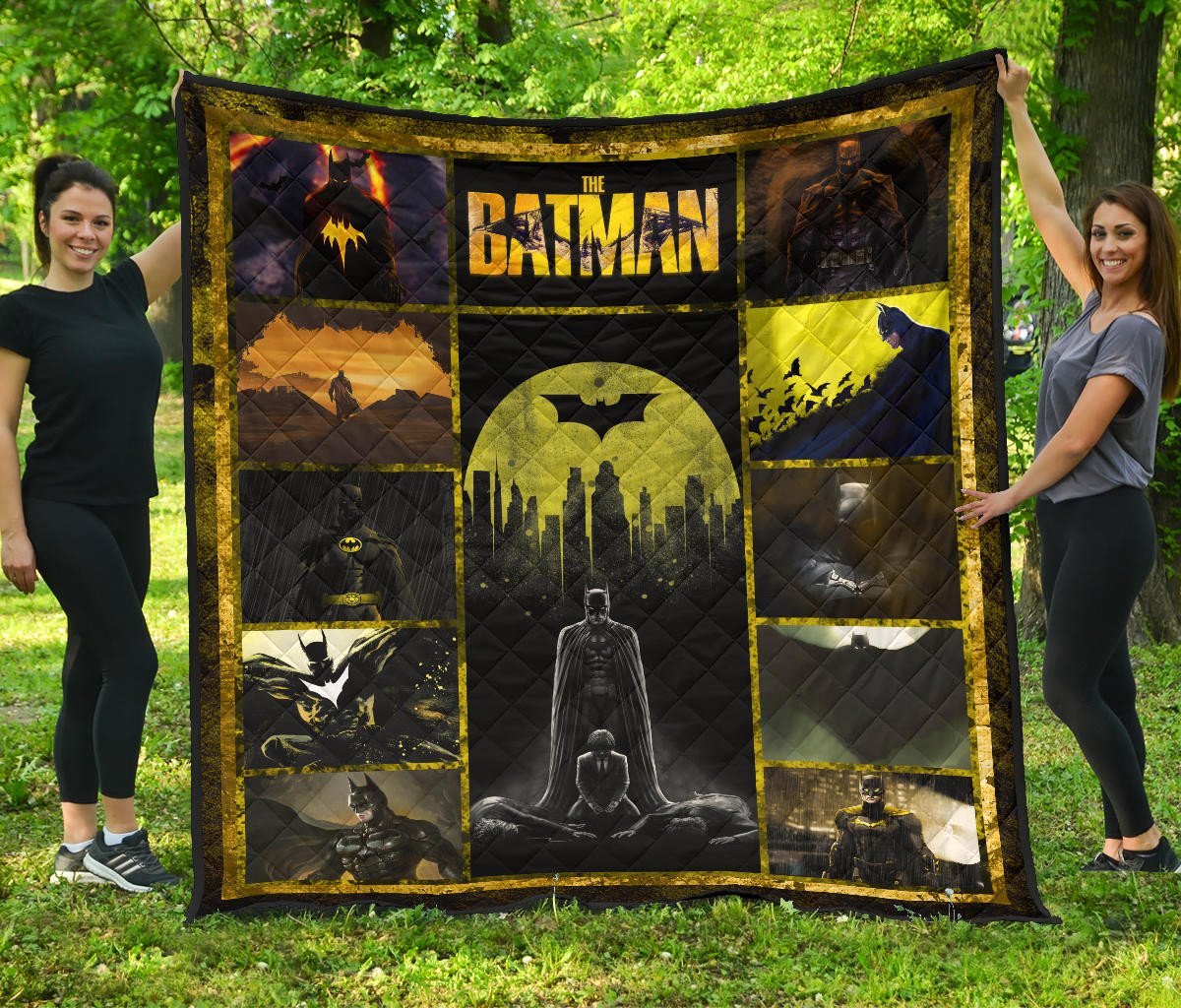 the bat man premium quilt blanket movie home decor custom for fans ddirf