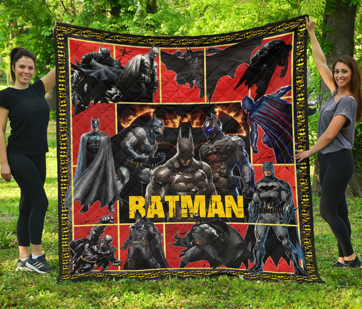 the bat man premium quilt blanket movie home decor custom for fans pgocw