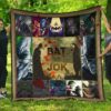 the bat man vs joker the clown premium quilt blanket movie home decor custom for fans ozcli