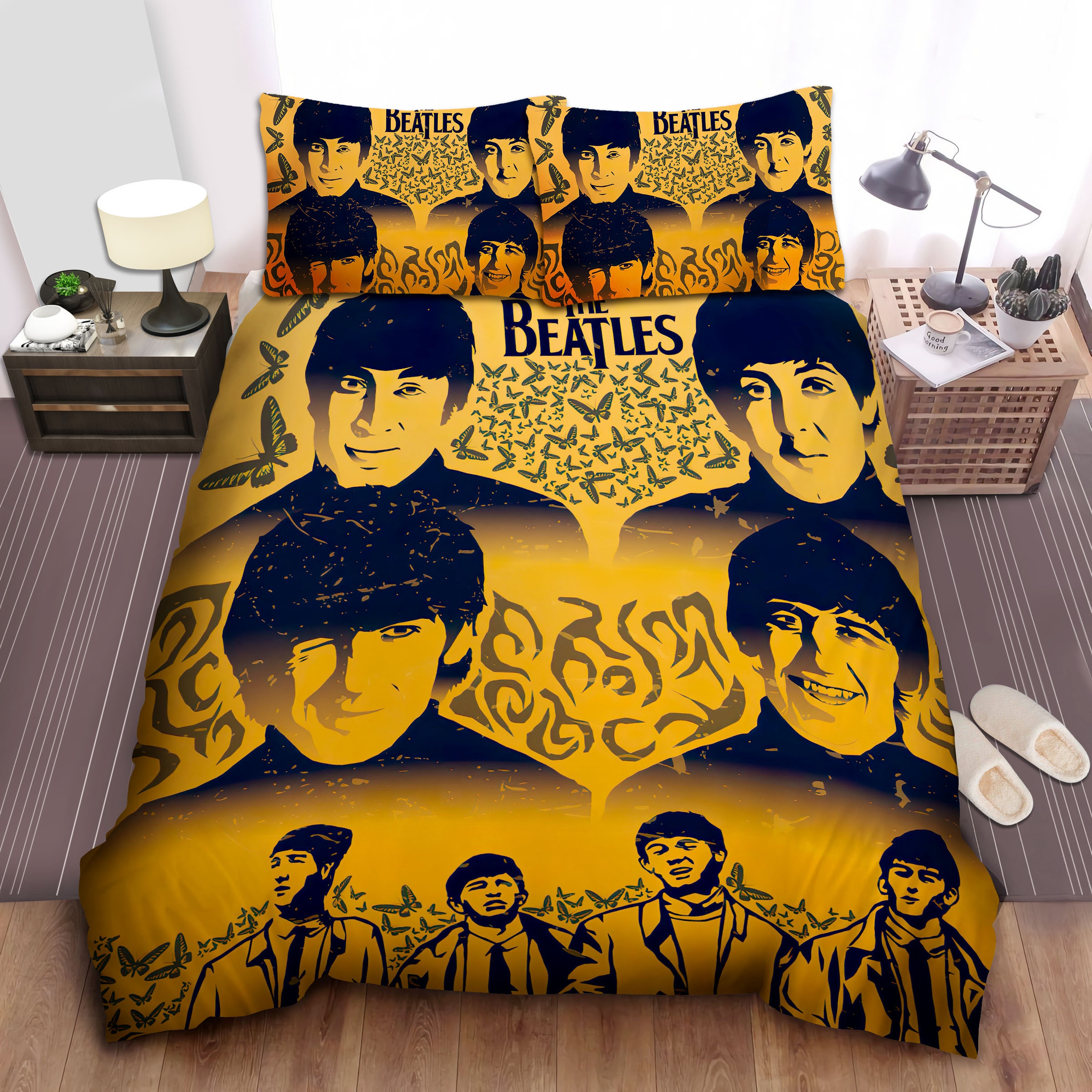 the beatles members vintage sketch portrait duvet cover bedroom sets comfortable bedding sets c0bod