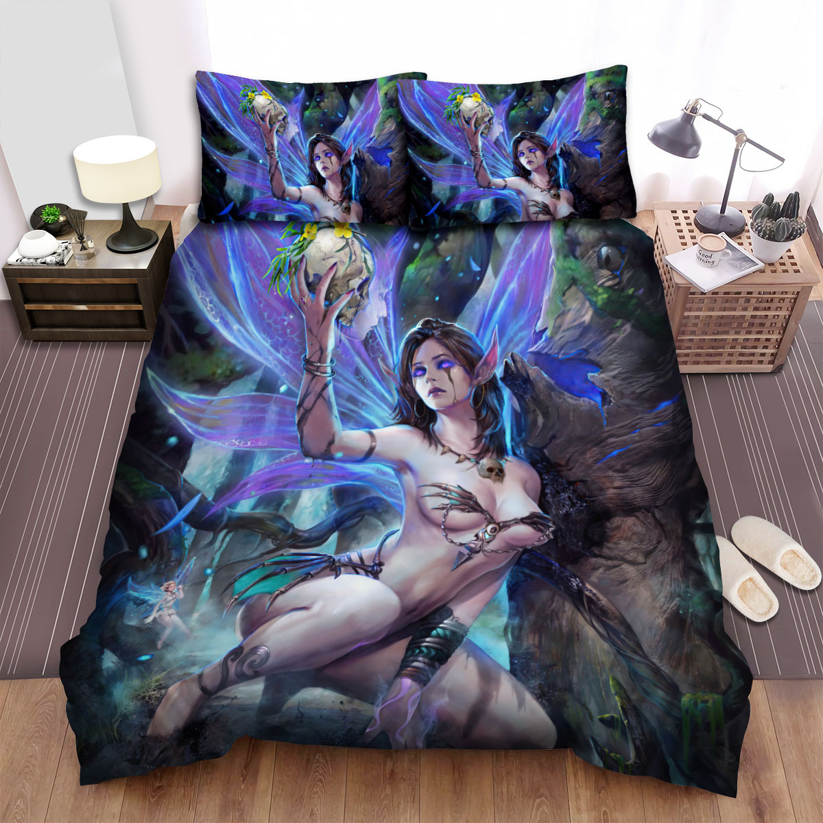 the dark fairy a skull duvet cover bedroom sets comfortable bedding sets 4g93r