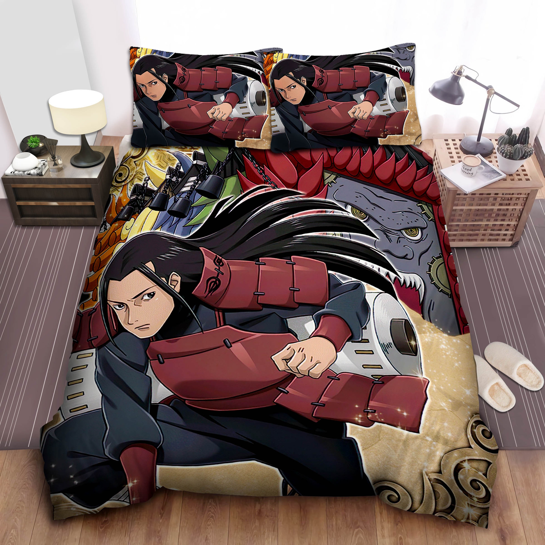 the first hokage artwork bed sheet spread comforter duvet cover bedding sets poesn