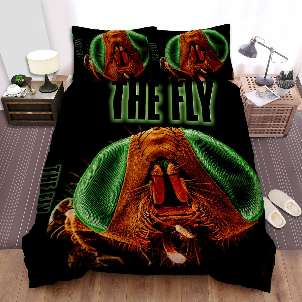 the fly be very afraid bed sheets spread comforter duvet cover bedding sets vs06m