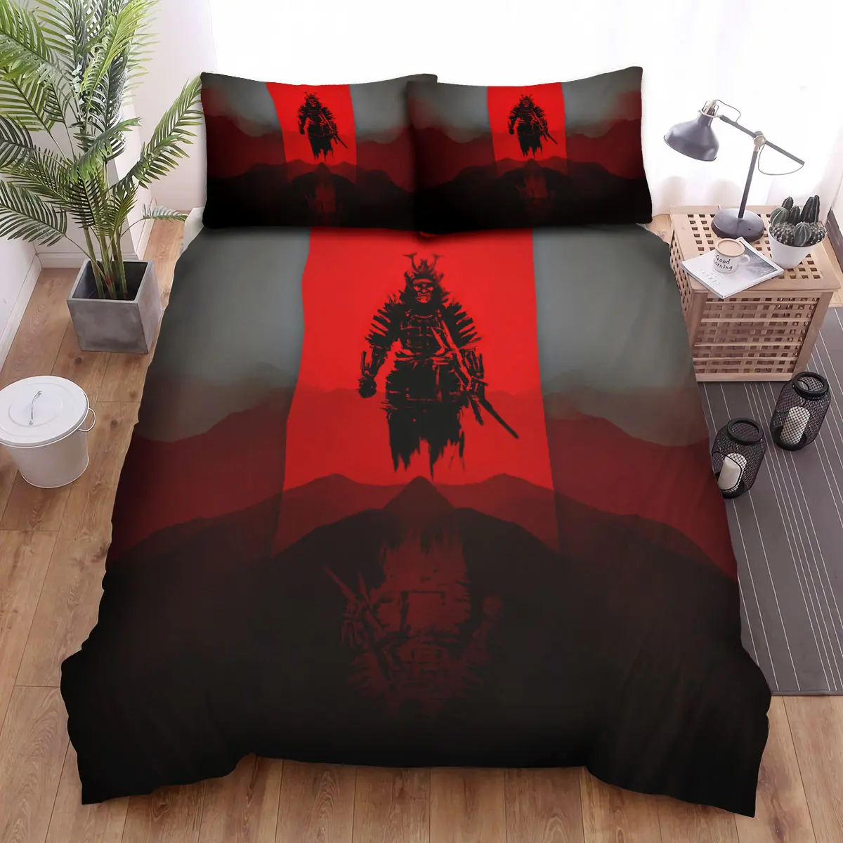 the ghost of a samurai digital illustration duvet cover bedroom sets comfortable bedding sets pjsqc