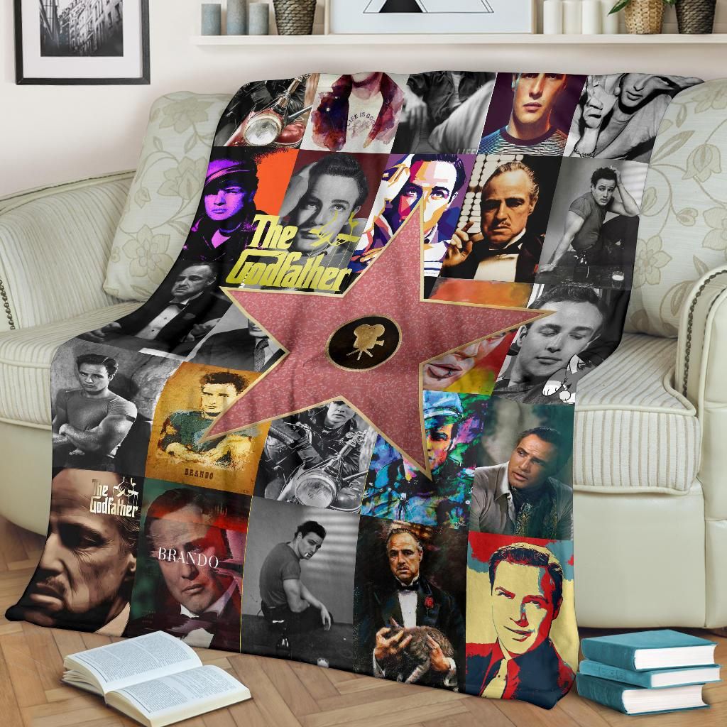 the godfather marlon brando inspired throw blanket b0j54