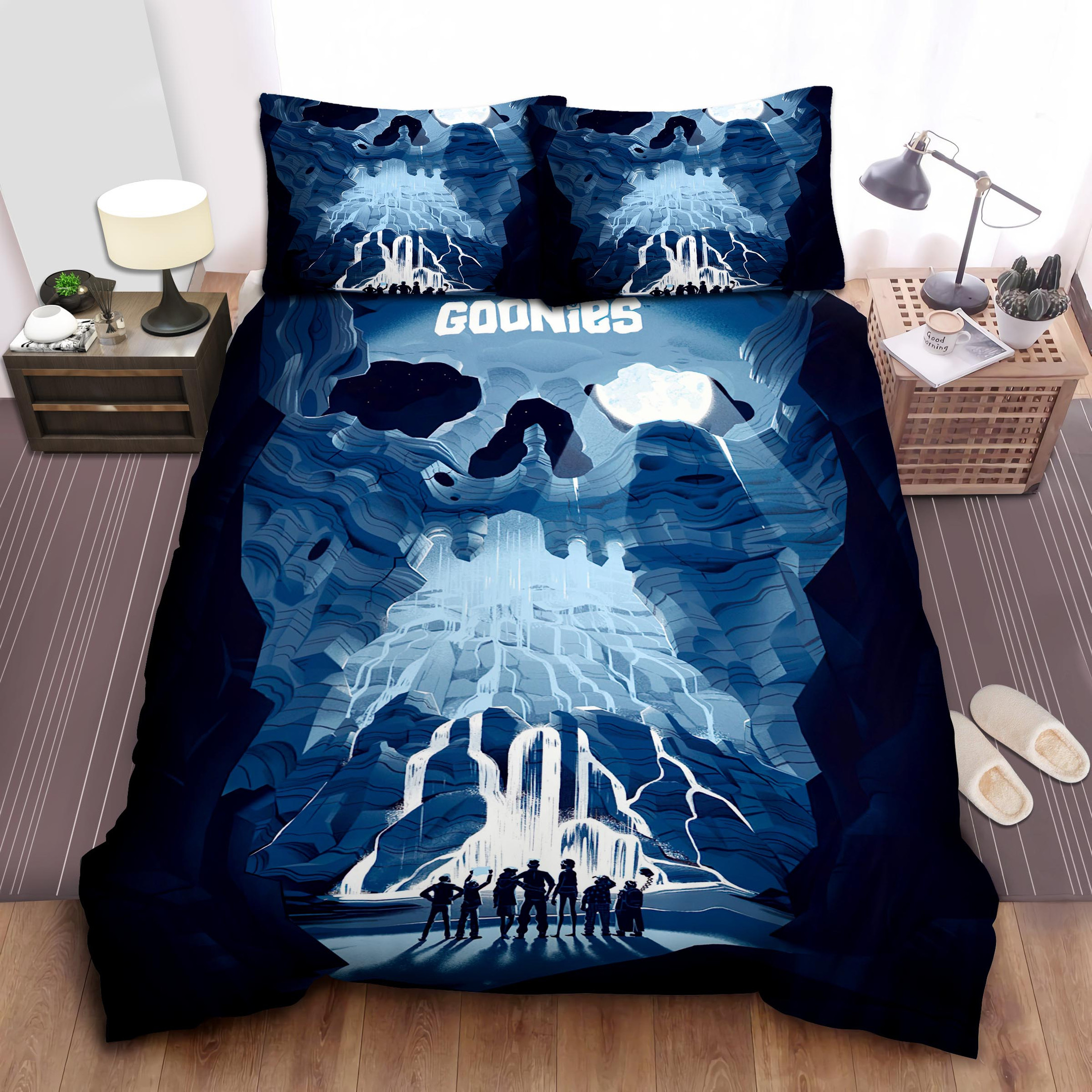 the goonies secret waterfall illustration duvet cover bedroom sets comfortable bedding sets 6ao7b