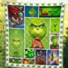 the grinch christmas fan gift idea quilt blanket 14