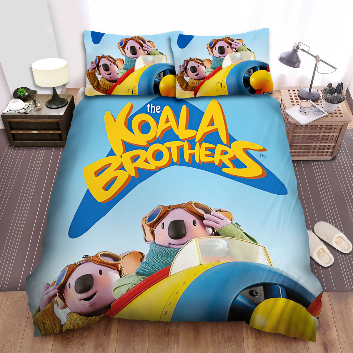 the koala brothers on the plane poster bed sheets spread duvet cover bedding sets 4uhqk