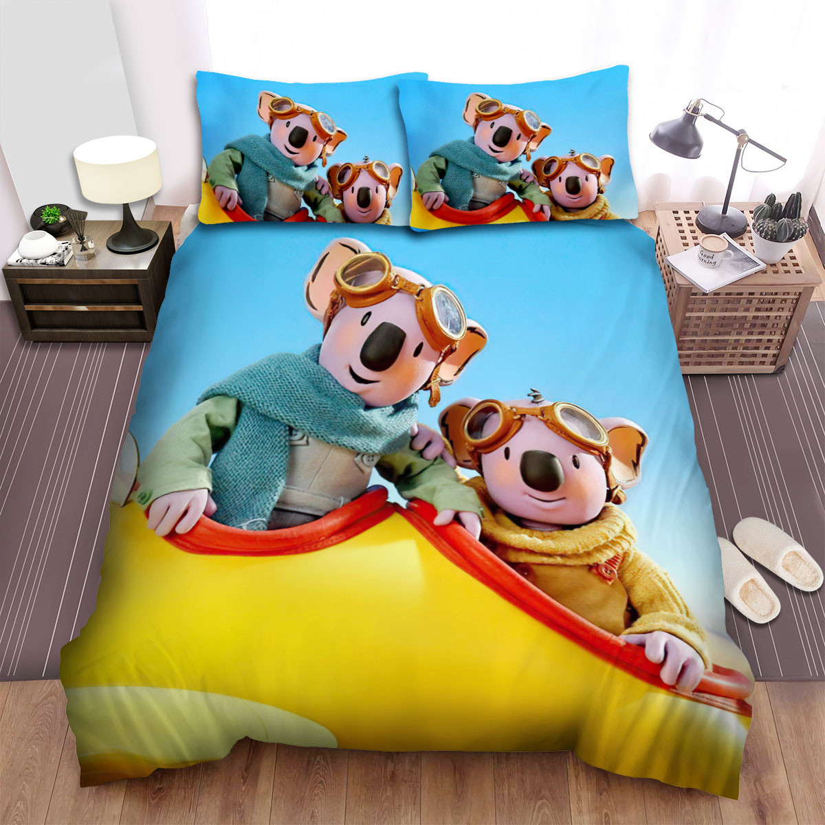 the koala brothers posing on the plane duvet cover bedroom sets comfortable bedding sets enihw