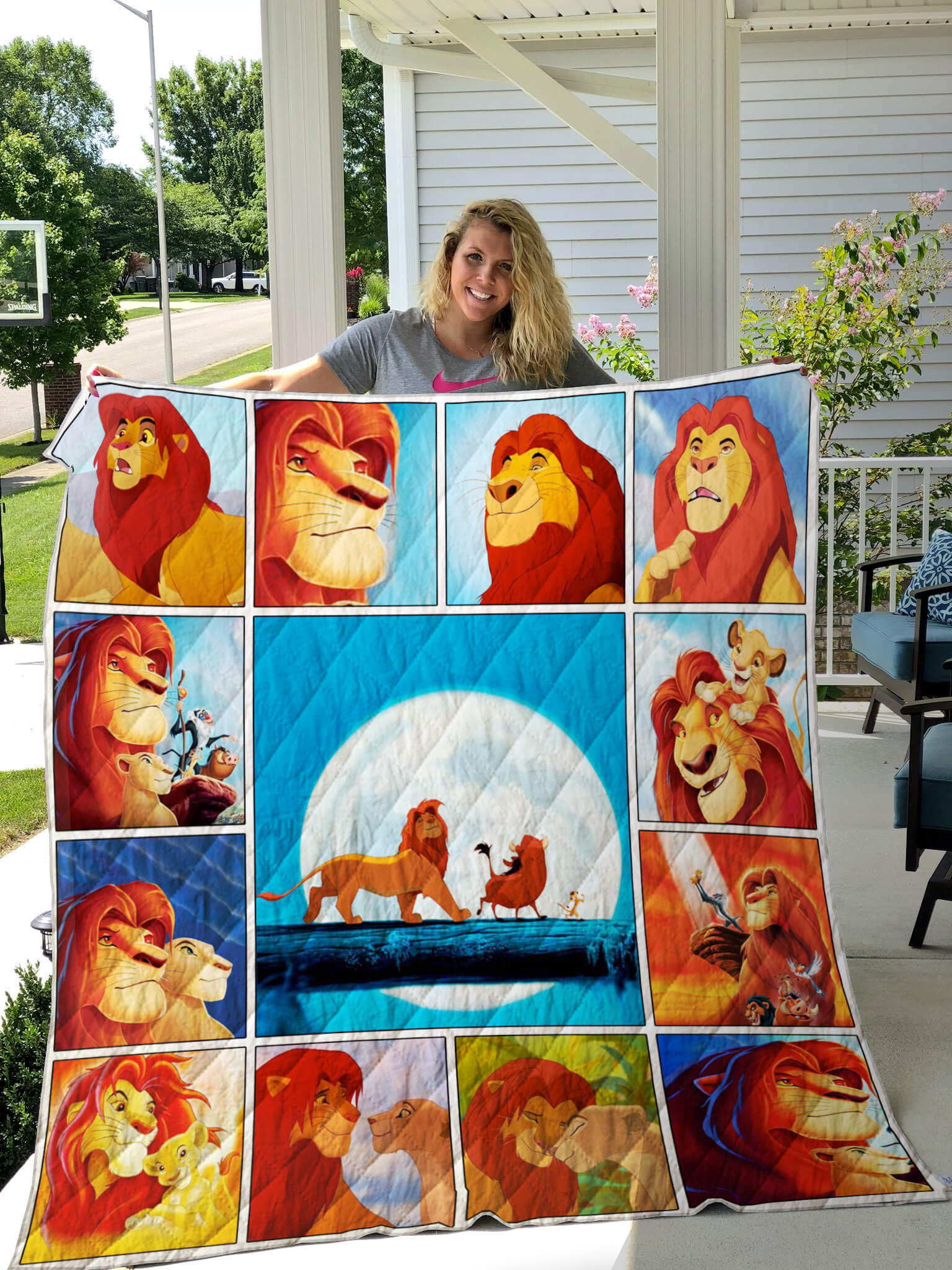 the lion king disney quilt blanket 0811