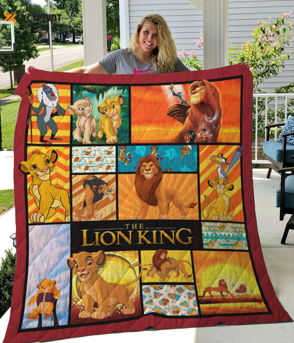 the lion king quilt blanket for fans home decor gift 2b