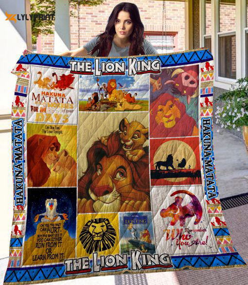 the lion king quilt blanket for fans home decor gift 2c