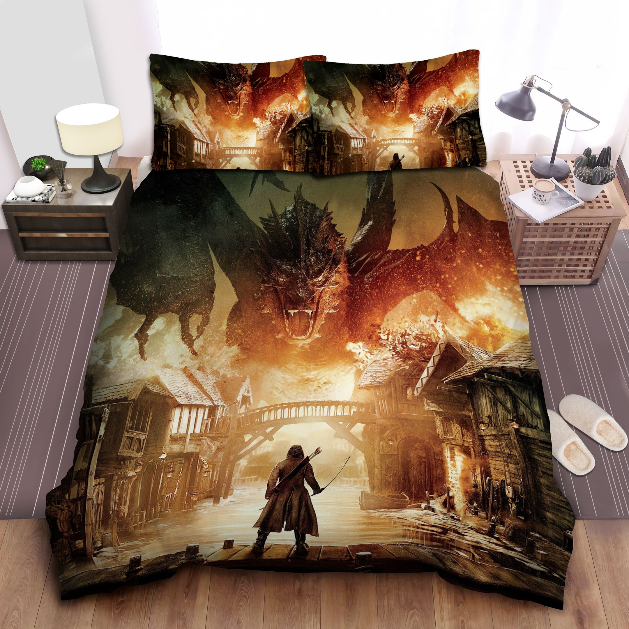 the lord of the ring bard and dragon smaug duvet cover bedroom sets comfortable bedding sets gwkxz