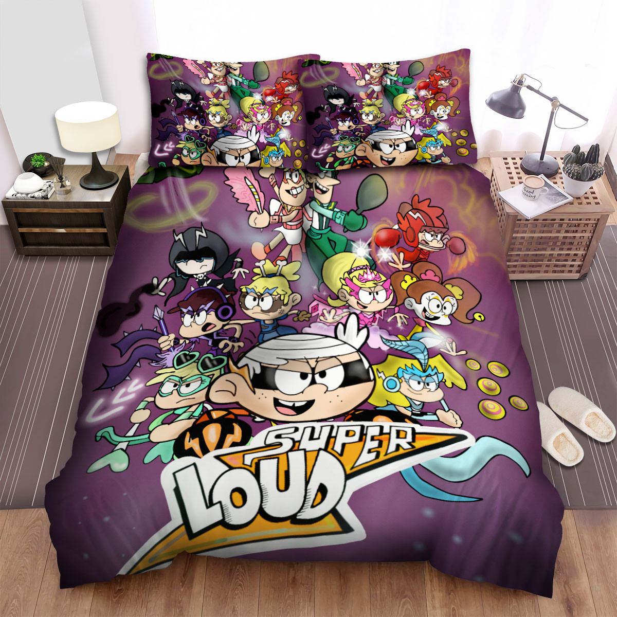 the loud house the super loud duvet cover bedroom sets comfortable bedding sets bdmu4