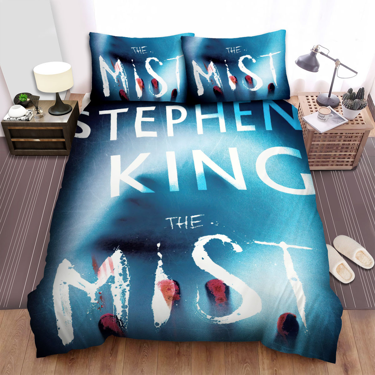 the mist blood hand movie poster bed sheets spread comforter duvet cover bedding sets vmicn