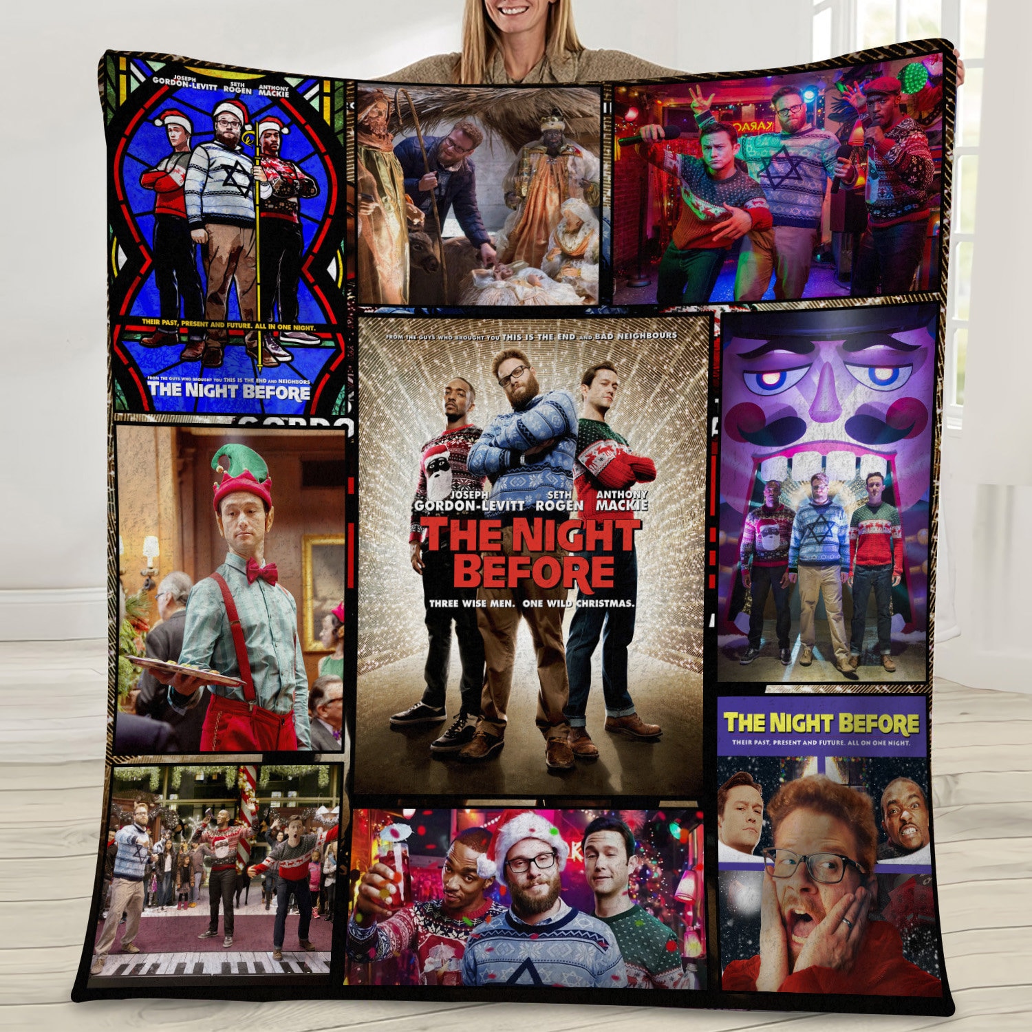 the night before chrismtas funny movie blanket w7pe5