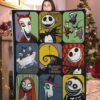 the nightmare before christmas sticker sheet vintage 90s jack skellington blanket sgcdx