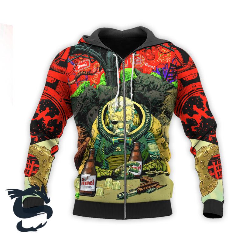 the old man of fear agent drink duvel hoodie and zip hoodie santa joker 2 1600x