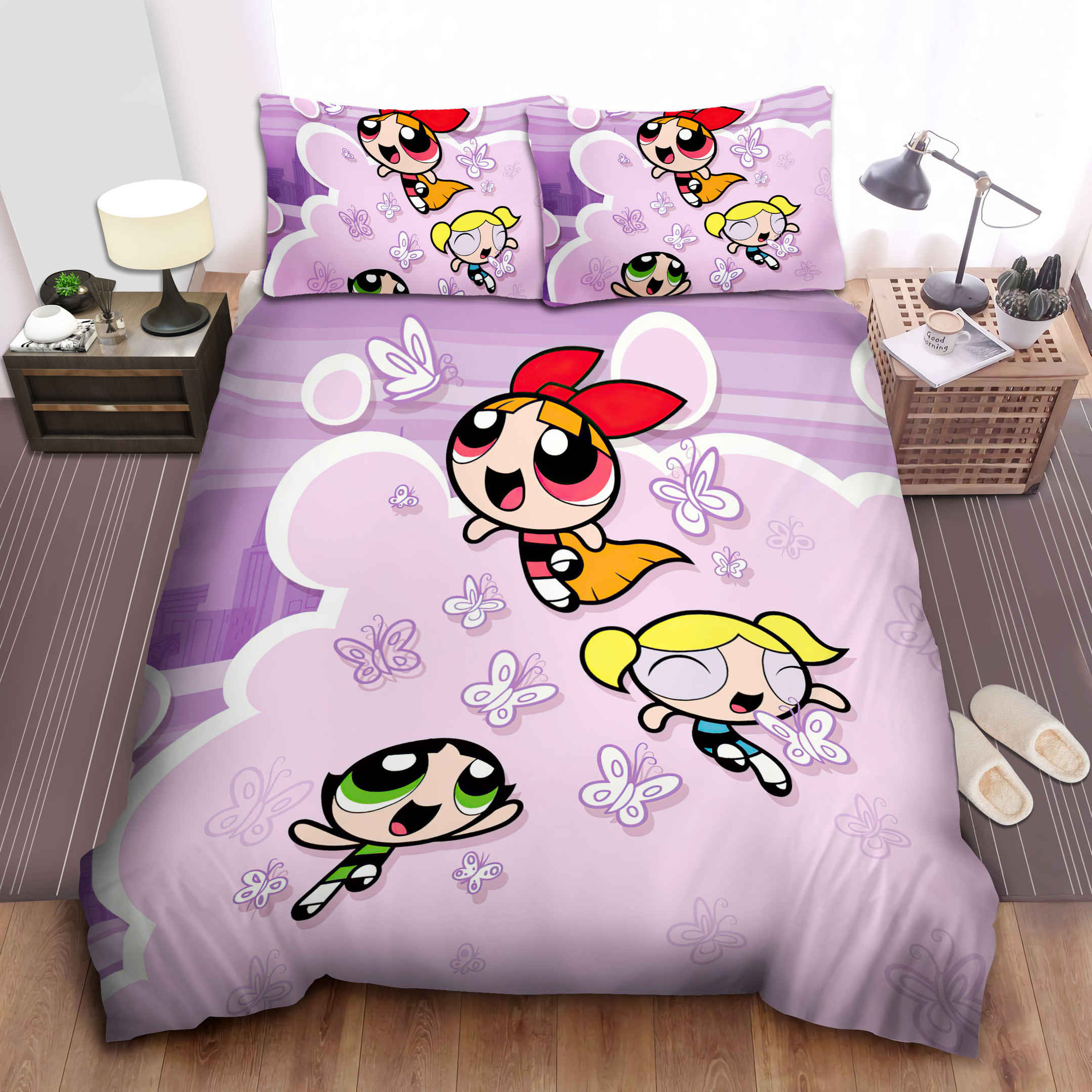 the powerpuff girls butterflies duvet cover bedroom sets comfortable bedding sets natra