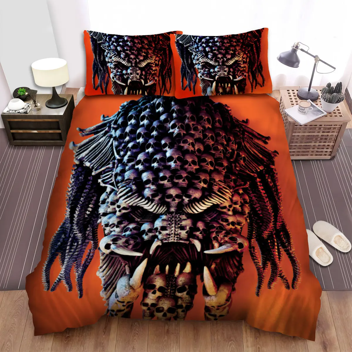 the predator lots of skulls duvet cover bedroom sets comfortable bedding sets x5ynq