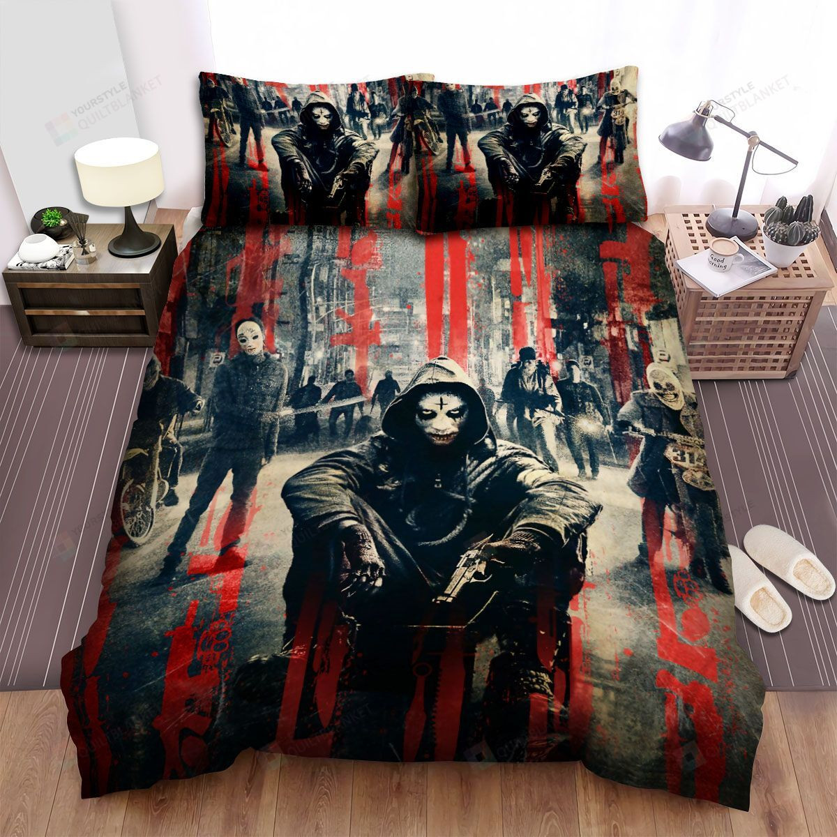 the purge series anarchy bed sheets spread comforter duvet cover bedding sets oanez