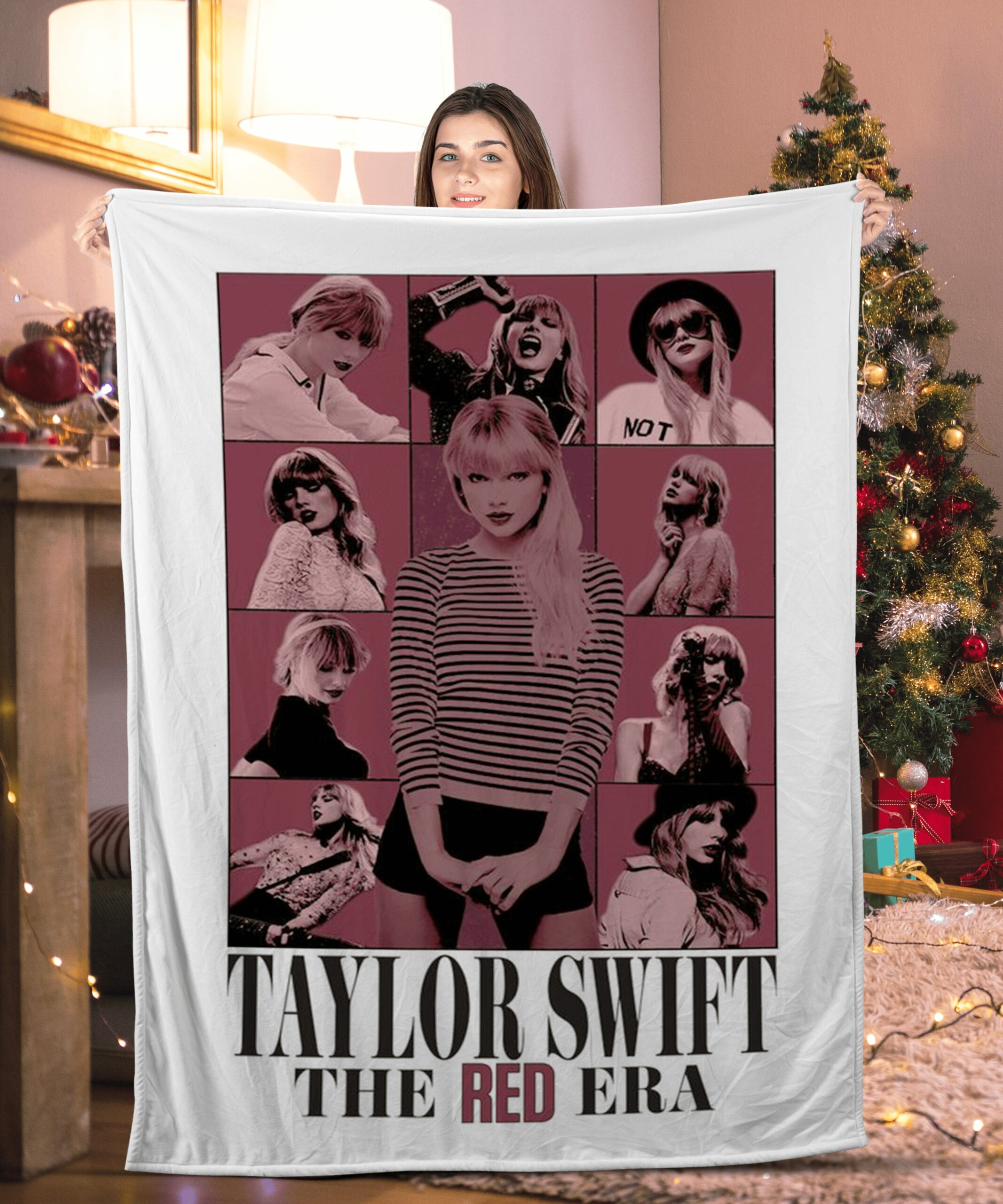 the red era taylor swift blanket rzgbi