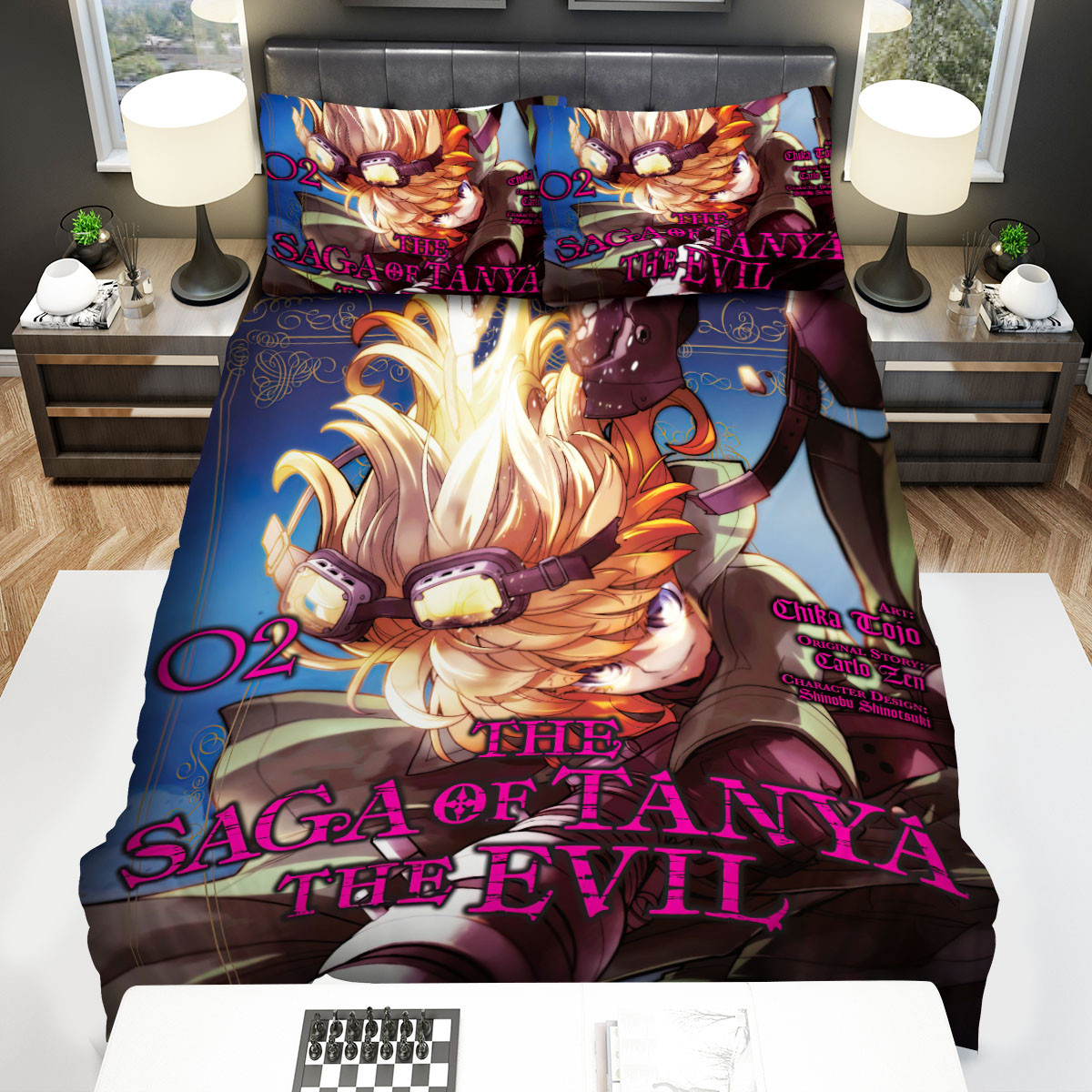 the saga of tanya the evil volume 2 art cover bed sheets spread duvet cover bedding sets xmu7a