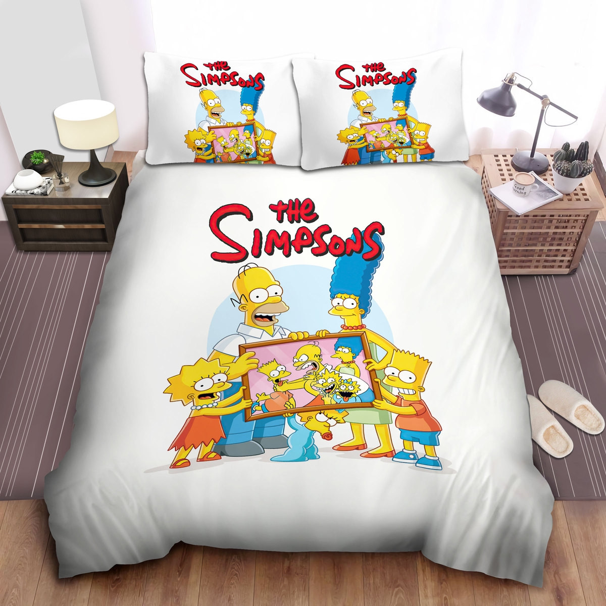 the simpson family and their own funny family image bed sheets spread comforter duvet cover bedding sets sm2qk