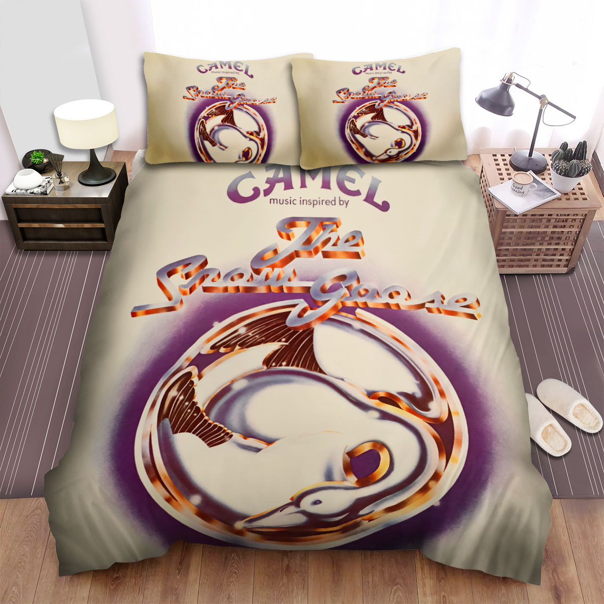 the snow goose camel band bed sheets spread comforter duvet cover bedding sets c1yty